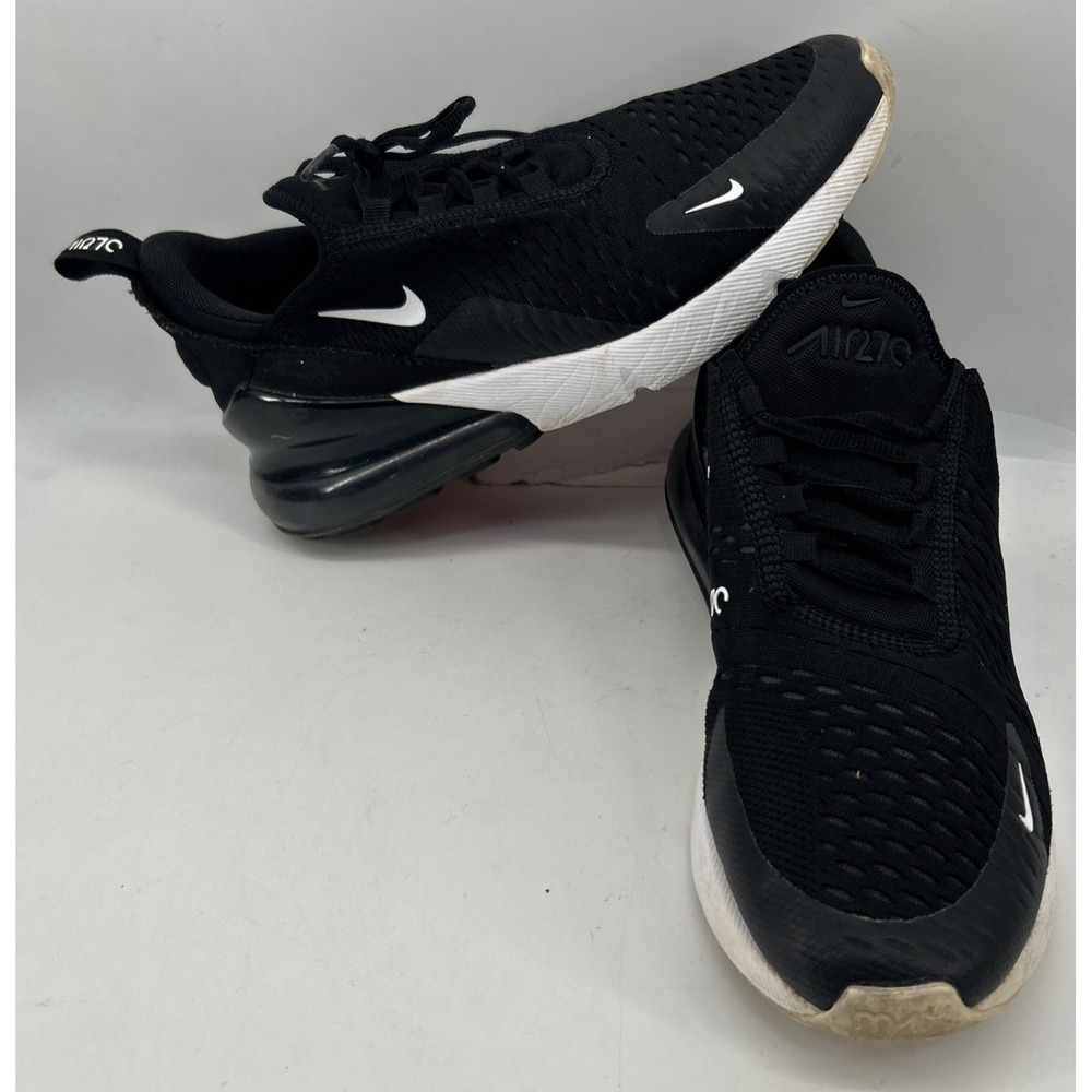Nike Air Max 270 Running Sneakers 953345-001 Black Youth Size 7